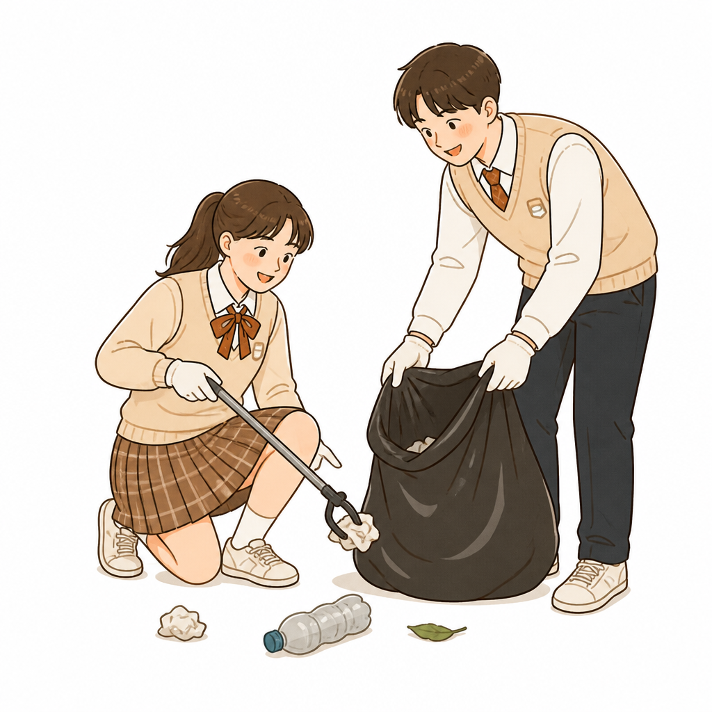 첨부한 이미지과 똑같은 그림체, 클립아트, 선명한 라인, 배경은 흰색